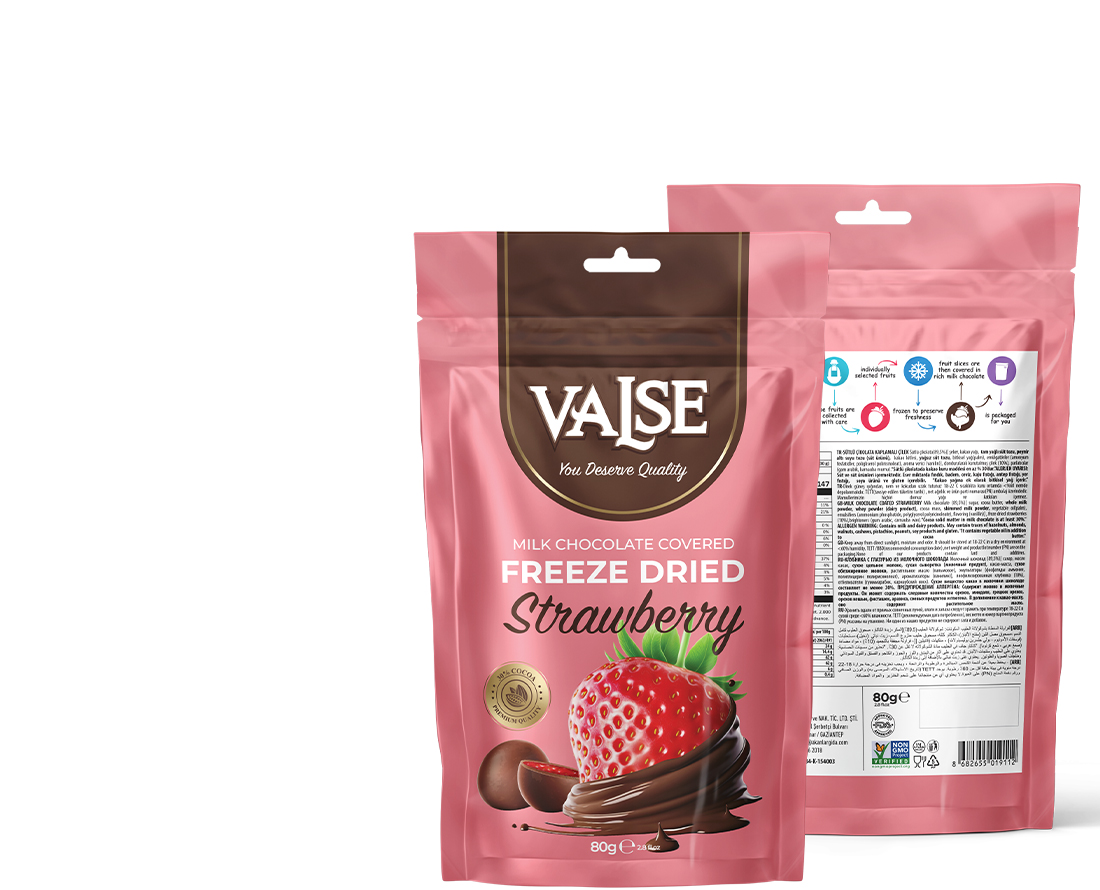 STRAWBERRY FREEZE DRIED MILK CHOCOLATE COVERED 